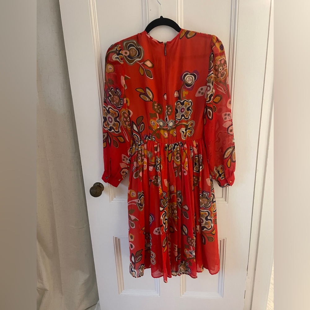 MSGM red paisley long sleeve dress
